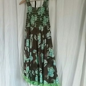 Cotton a line floral summer Dress